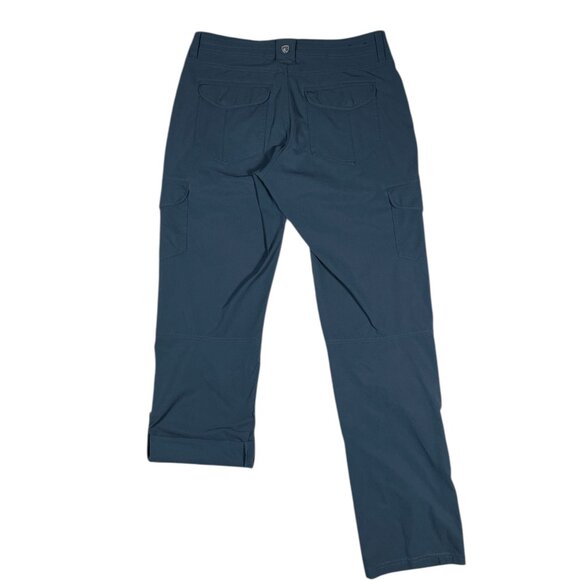 KUHL Women's FreeFlex Roll-Up Pants Blue Rainstorm, Size 6 - Picture 2 of 11